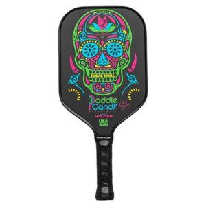 Vulcan Pickleball Paddle Black Sugar Skull Premier Daniel De La Rosa Edt NEW$120
